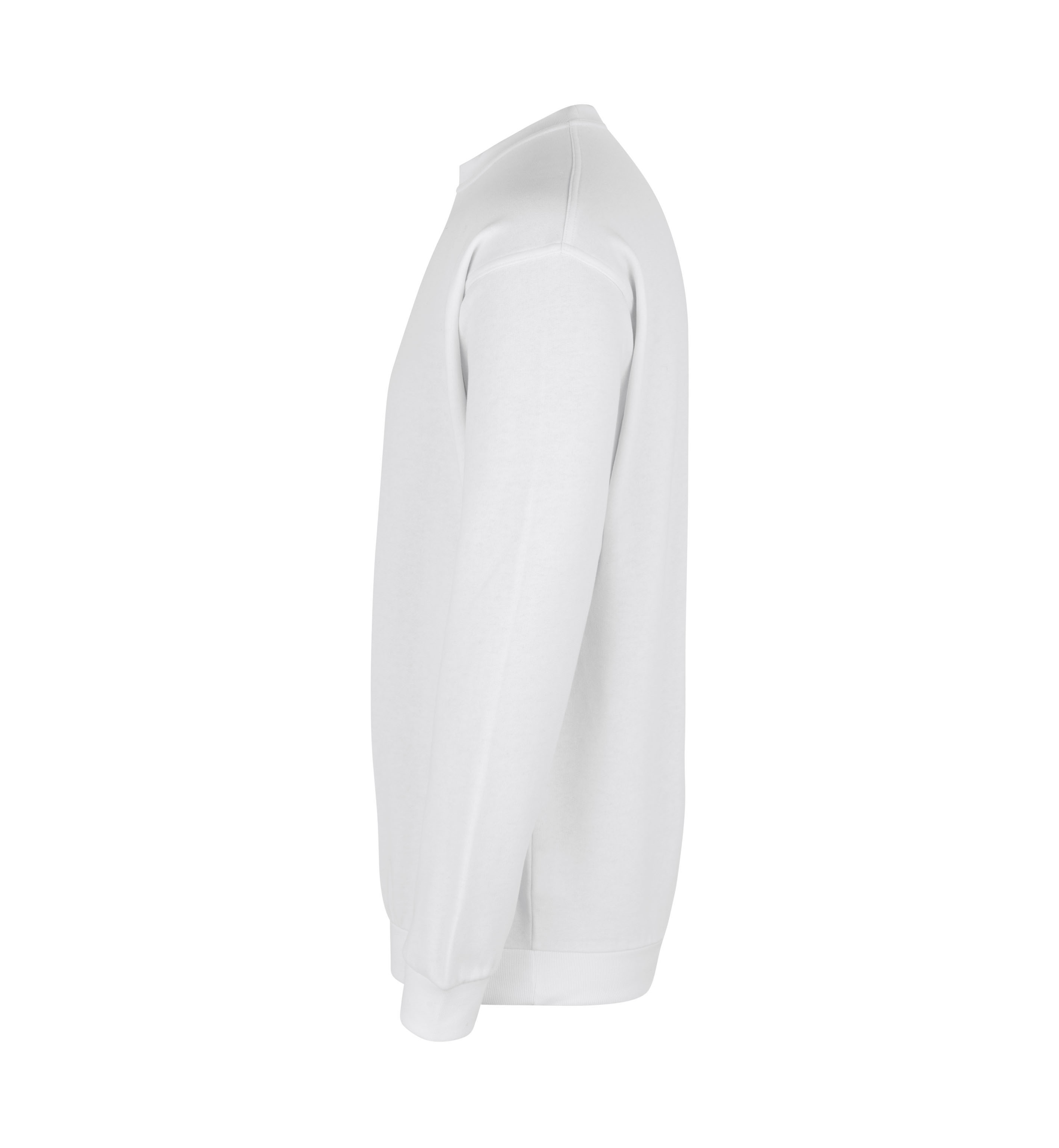 Sweatshirt | klassisch – Weiss (Seite links)