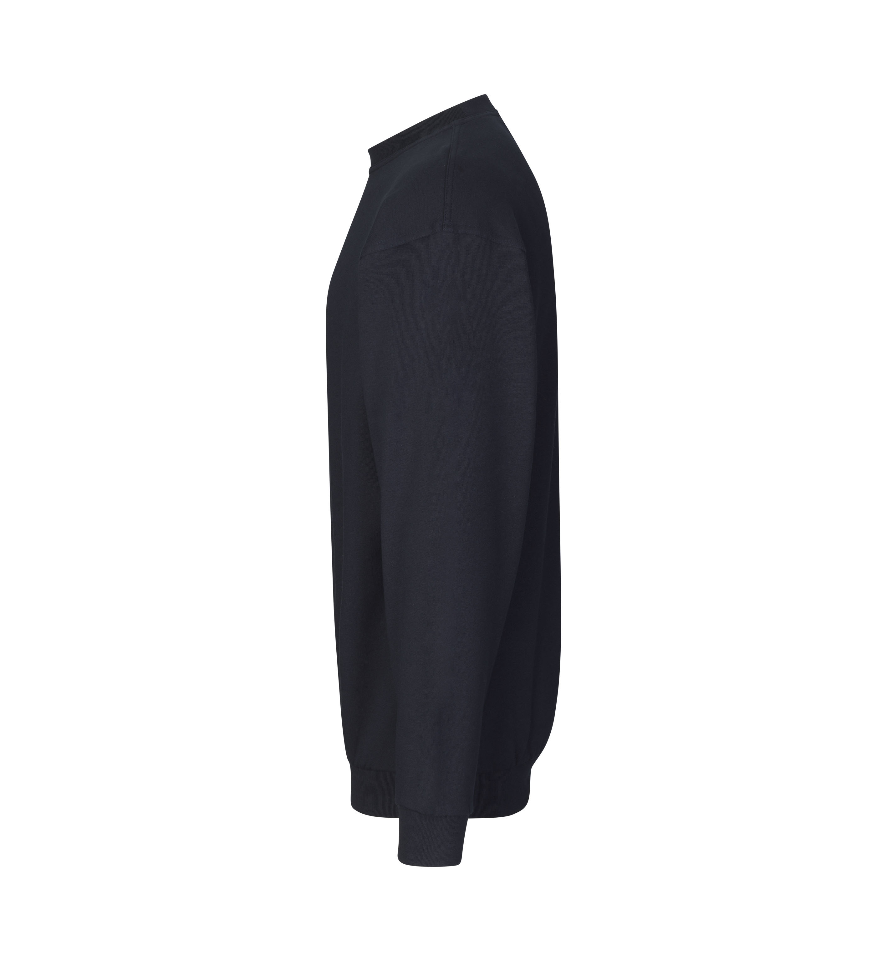 Klassisches Sweatshirt | Baumwolle – Navy (Seite links)