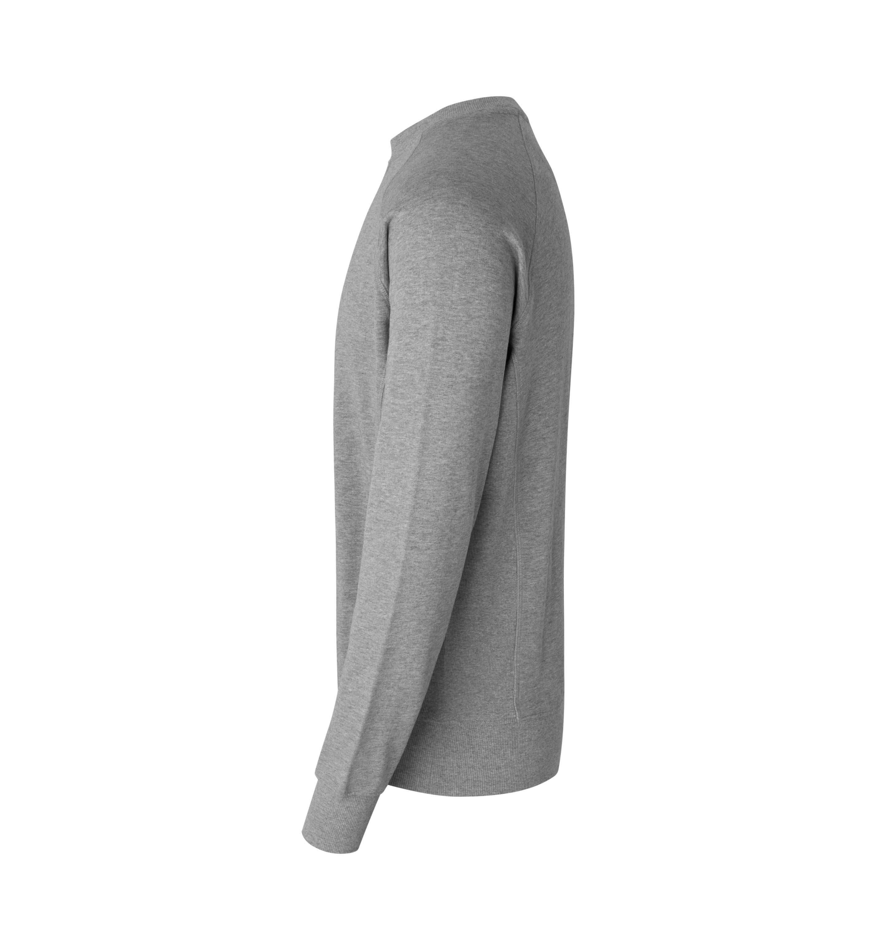 Sweatshirt | Business – Grau meliert (Seite links)