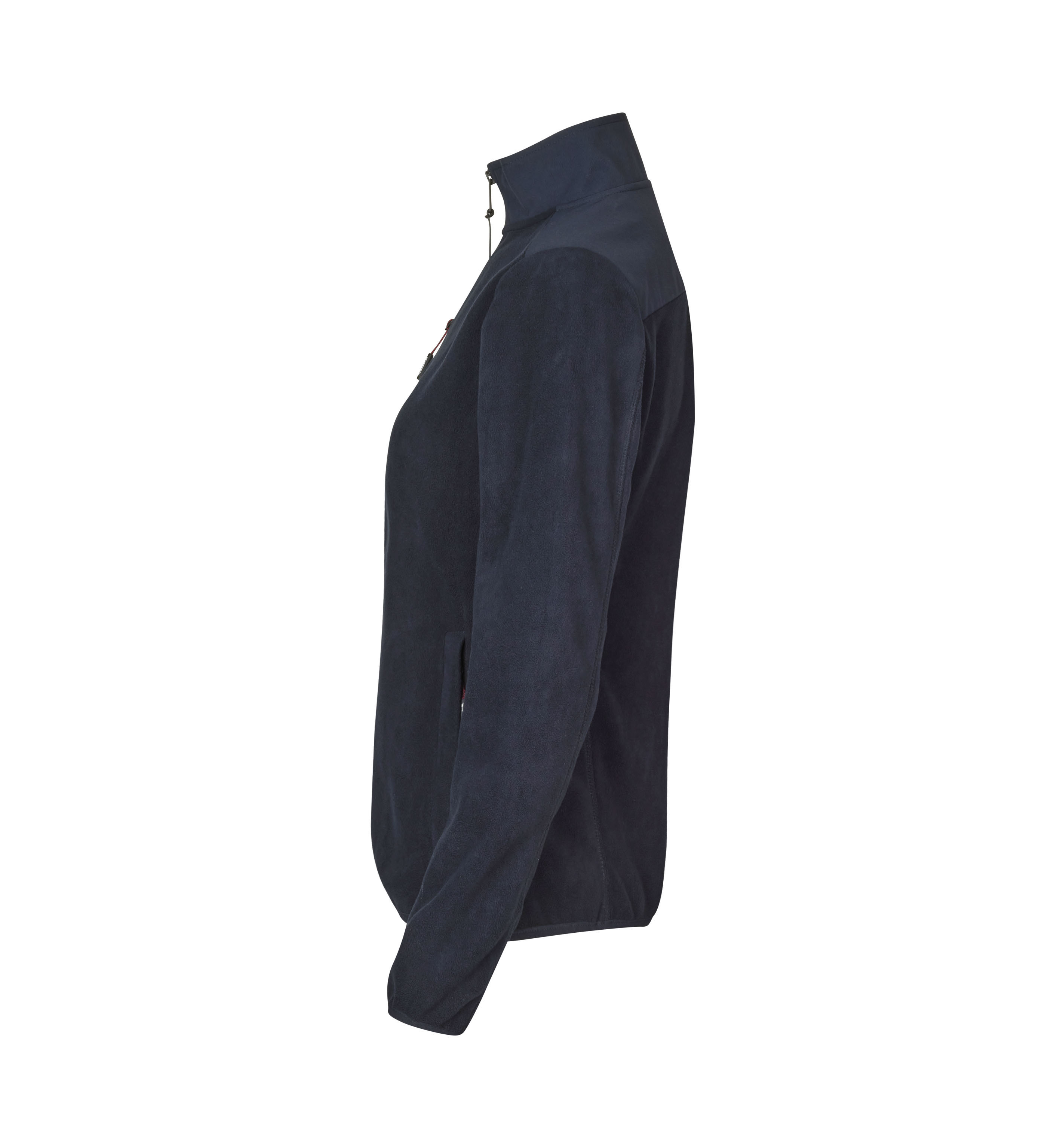 Bonded fleece jacket | women — Navy — thumbnail 3