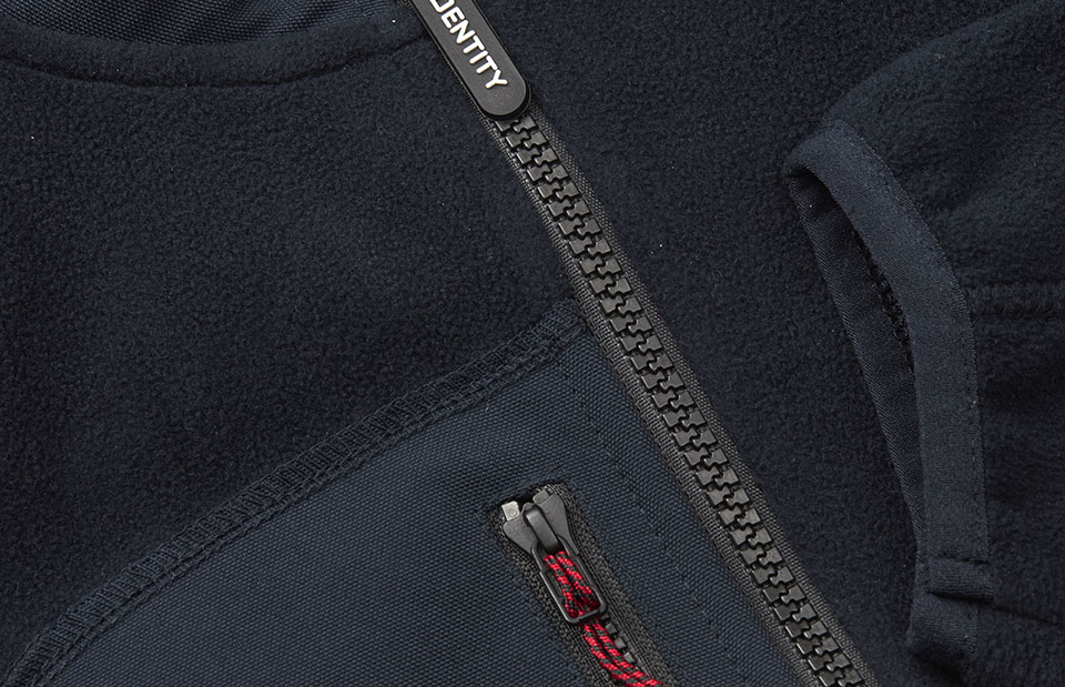 Bonded fleece jacket | women — Navy — thumbnail 4