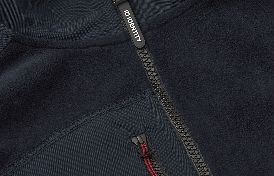 Bonded fleece vest — Navy — thumbnail 4