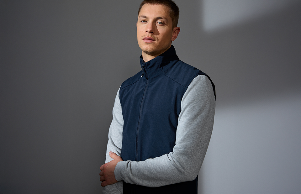 Soft Shell-Weste | funktional – Navy (Am Modell)