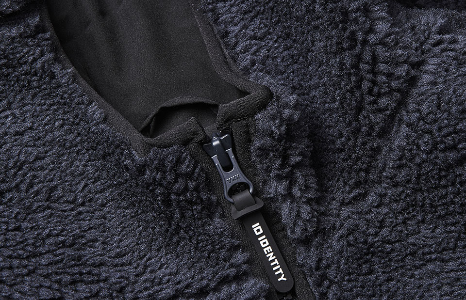 Pile fleece jacket — Navy — thumbnail 4