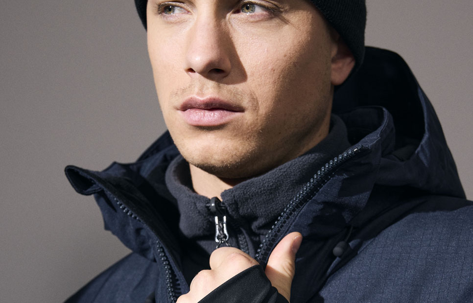 Hooded winter jacket — Navy — thumbnail 7