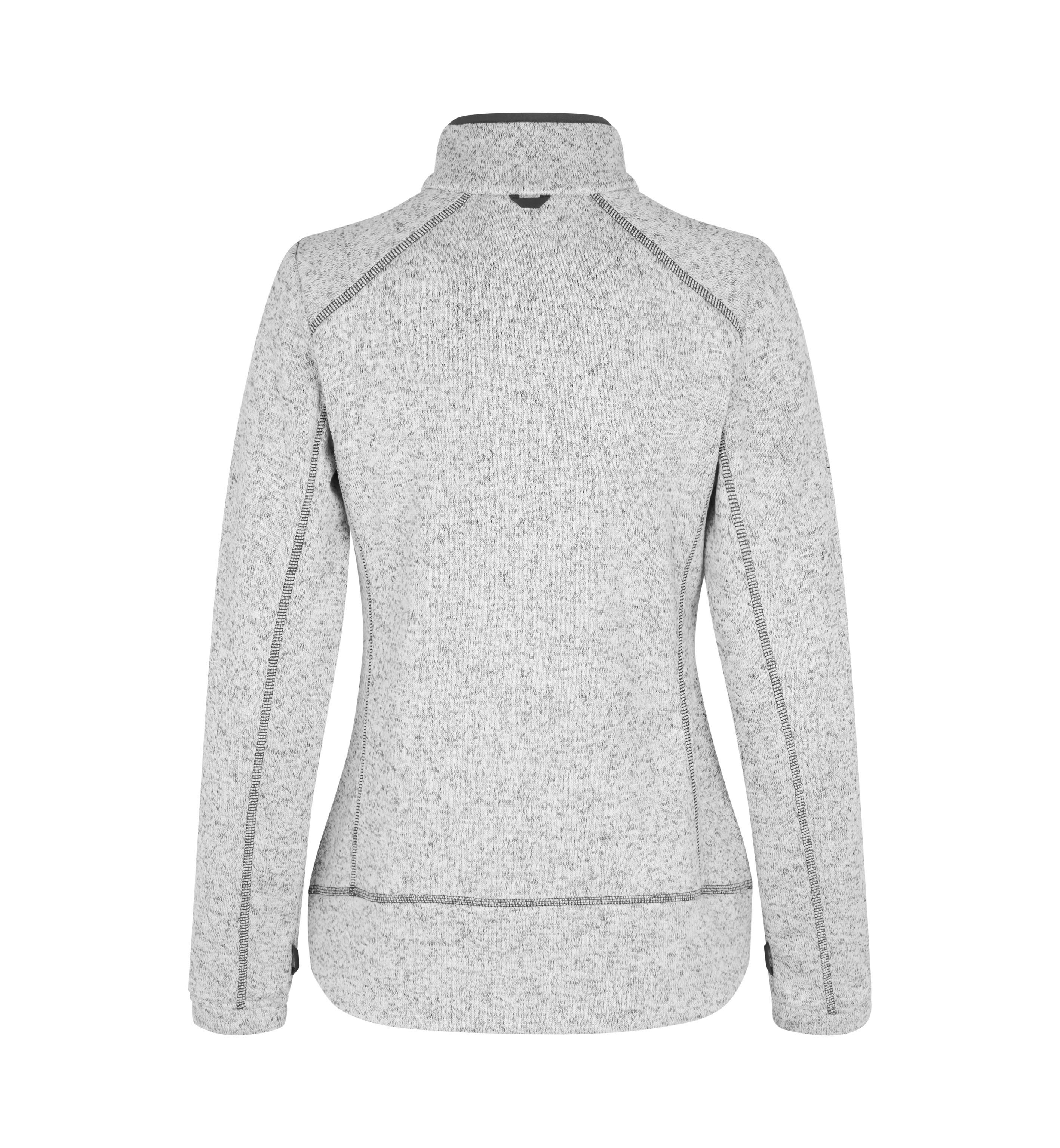 Zip-n-Mix fleece | melange | women — Grey melange — thumbnail 2