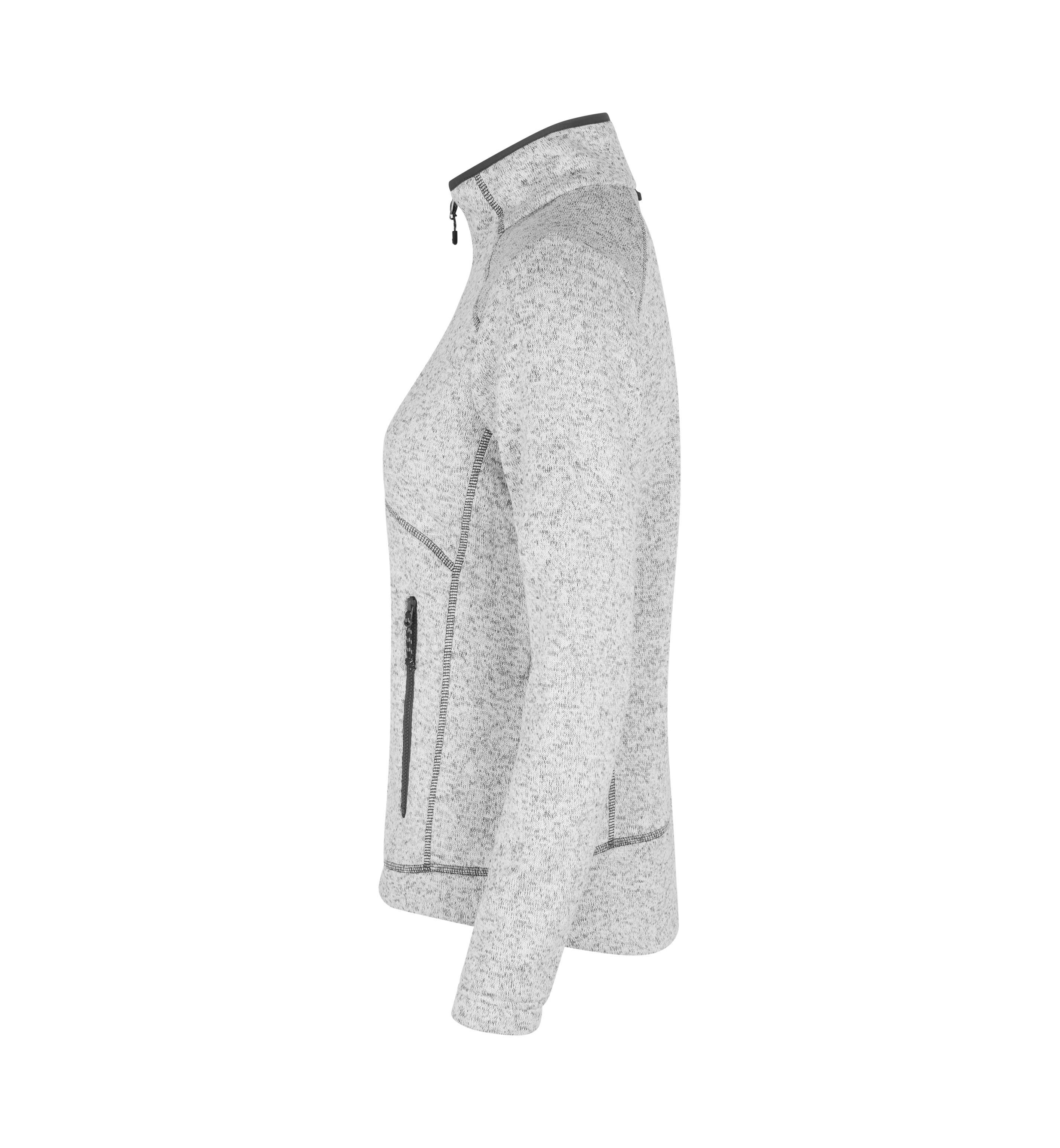 Zip-n-Mix fleece | melange | women — Grey melange — thumbnail 3
