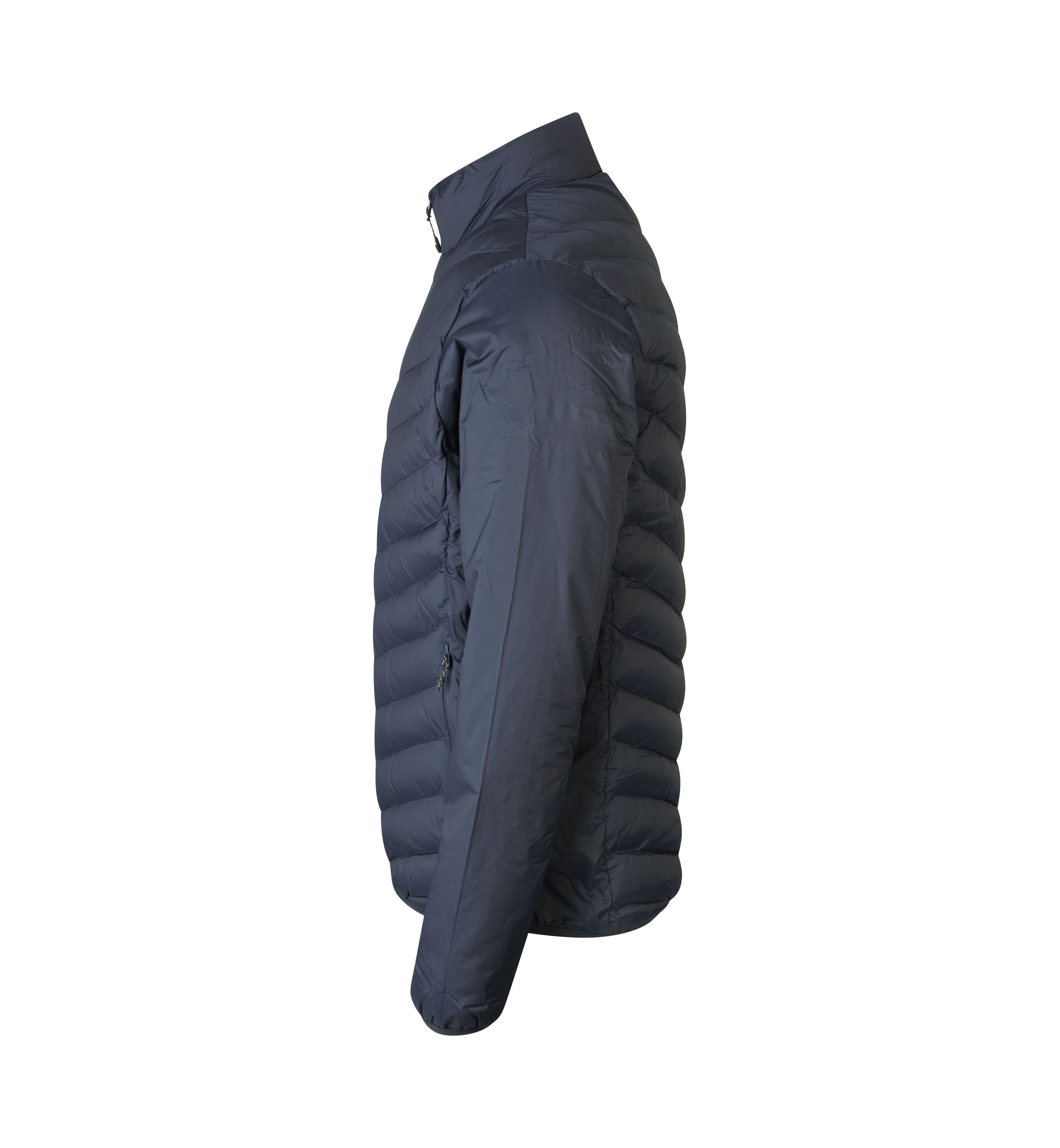 Gefütterte Jacke | Stretch – Navy (Seite links)