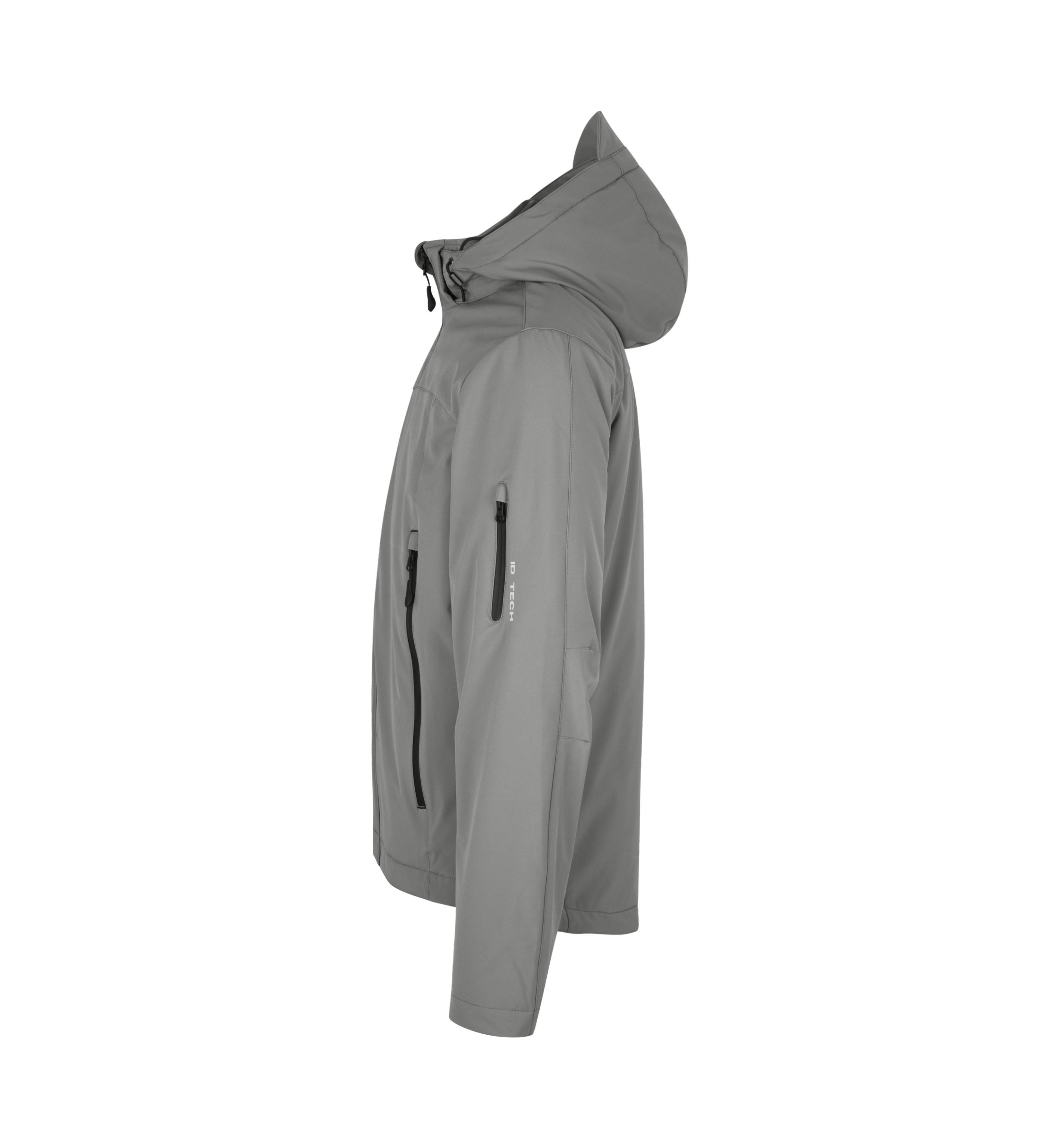 Soft Shell-Jacke | Winter – Grau (Seite links)