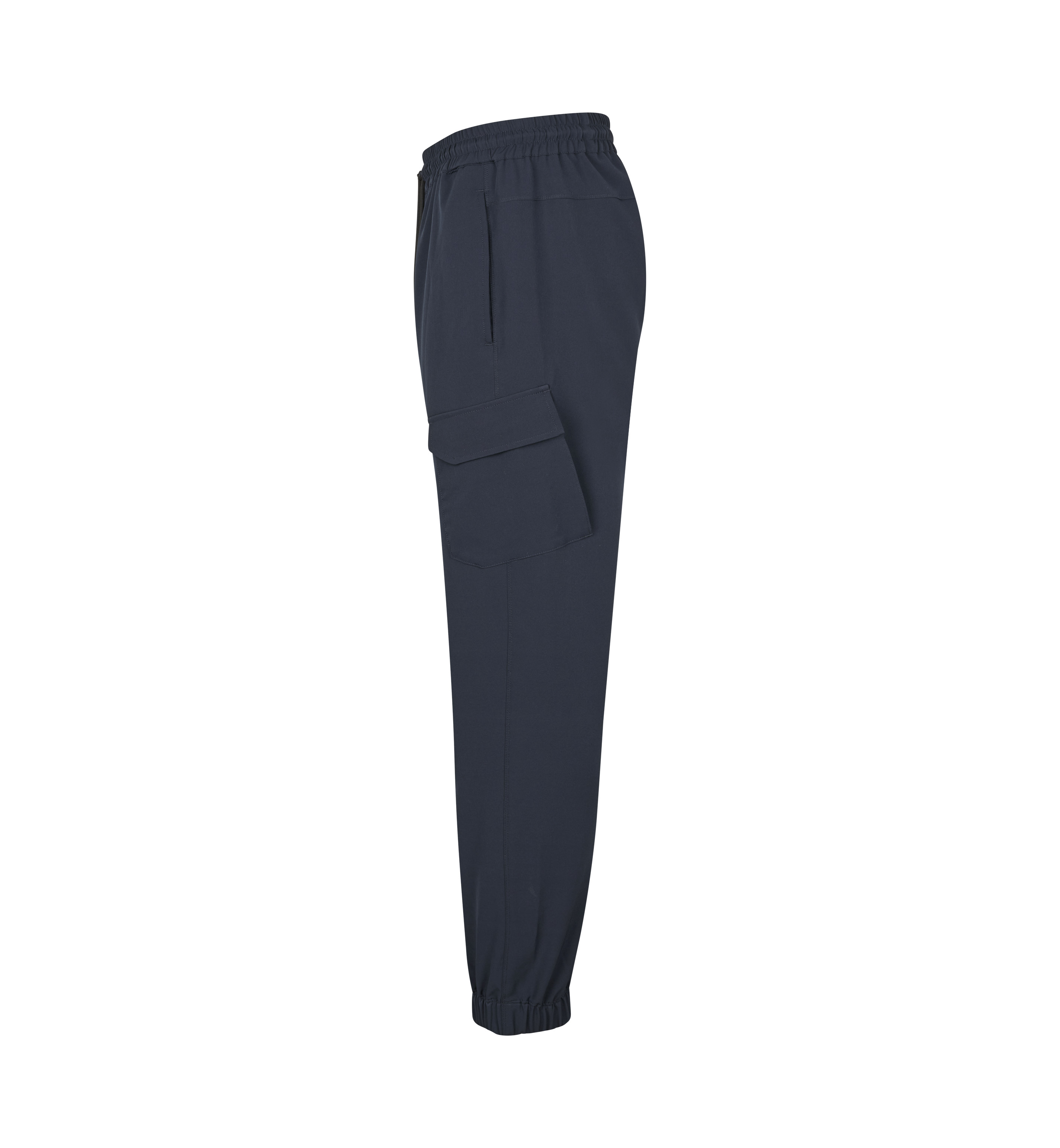 Cargo stretch pants | unisex — Navy — thumbnail 3