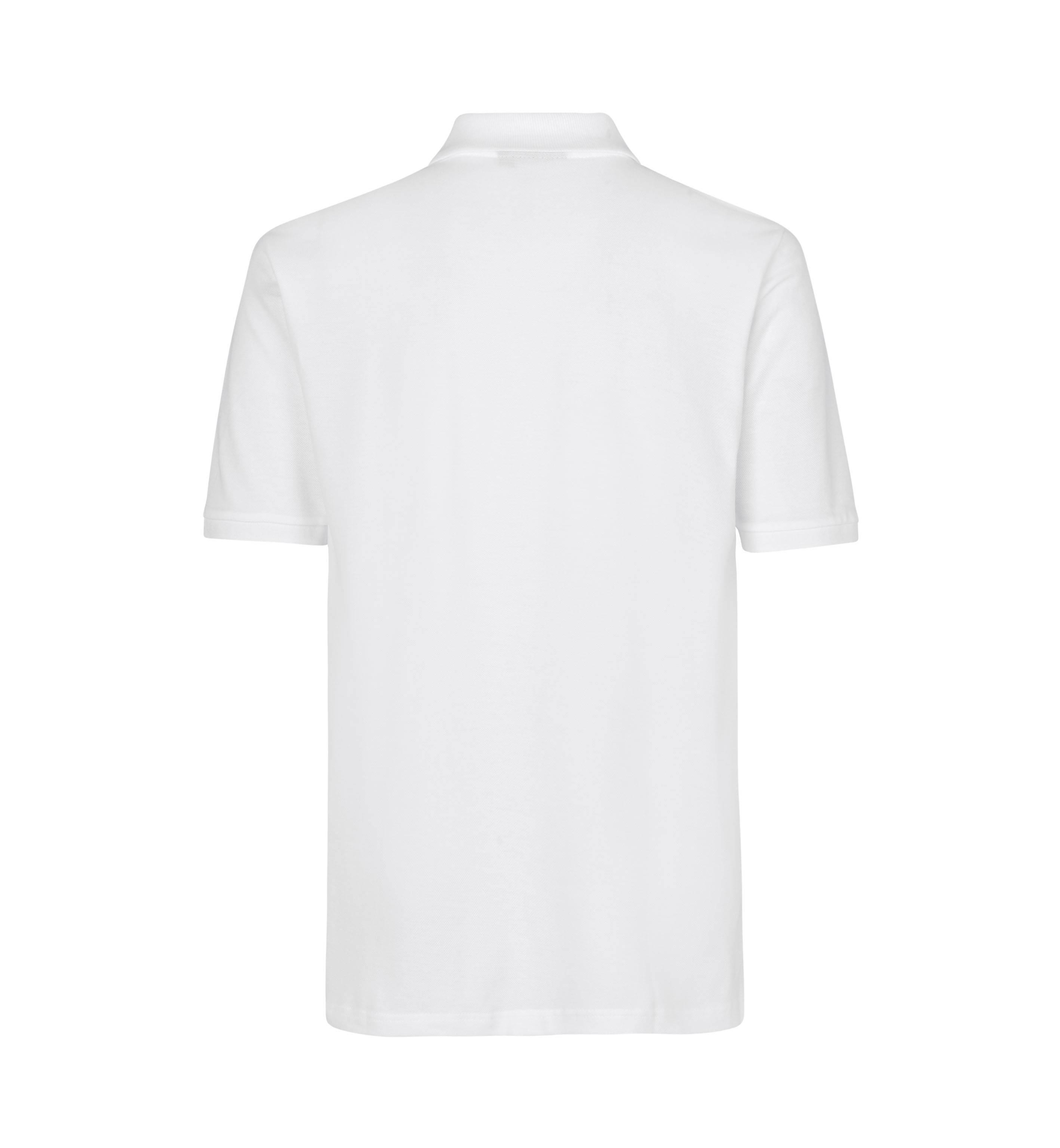 YES Poloshirt – Weiss (Rücken)