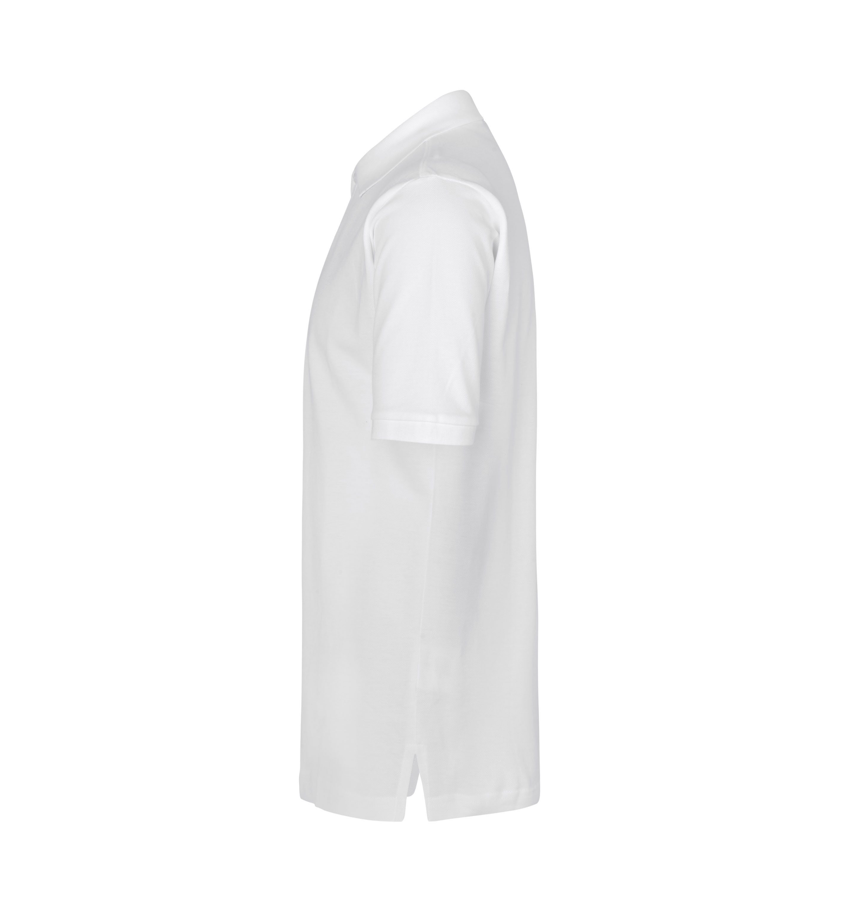 YES Poloshirt – Weiss (Seite links)