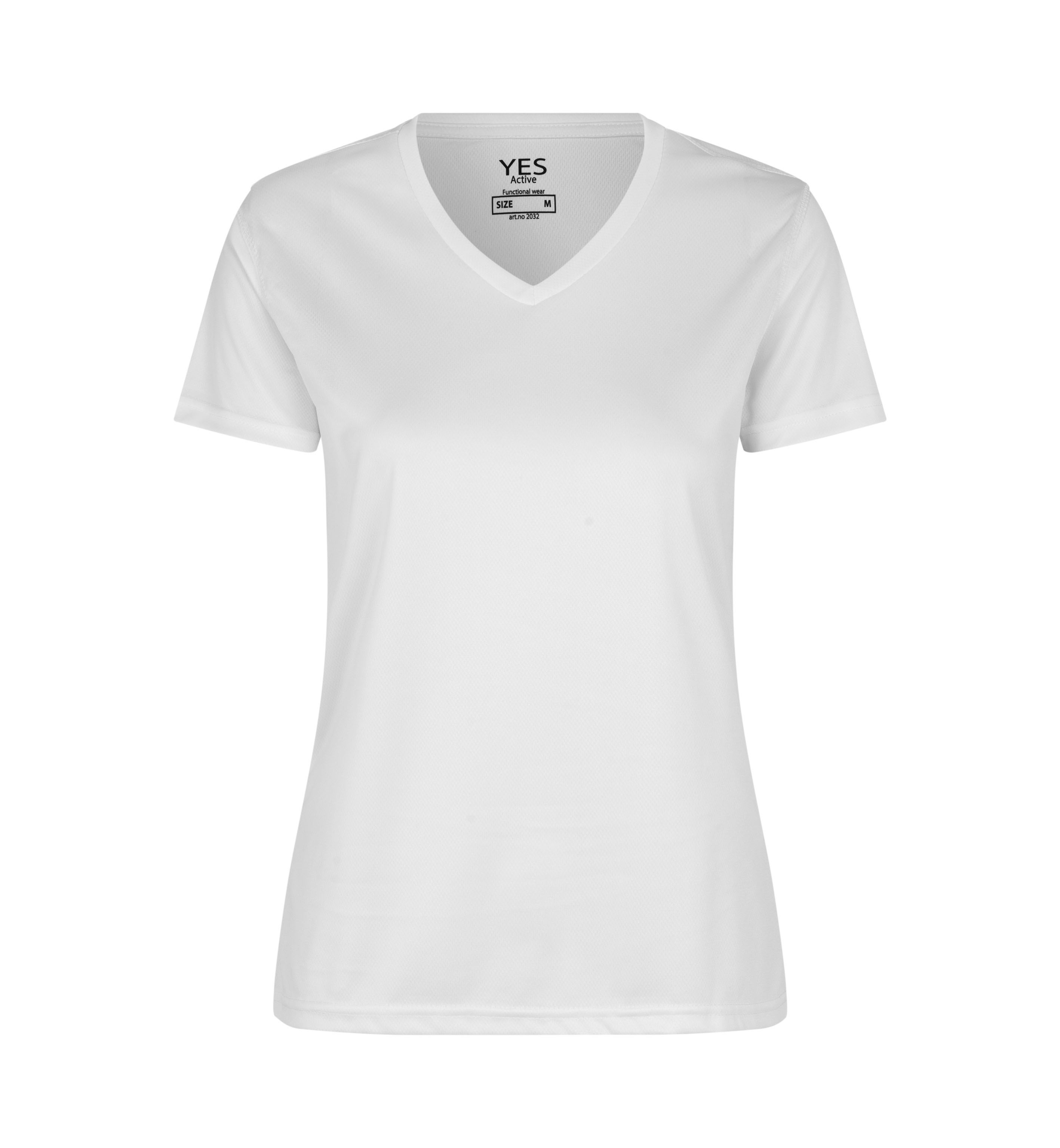 YES Active T-Shirt | Damen – Weiss (Front)