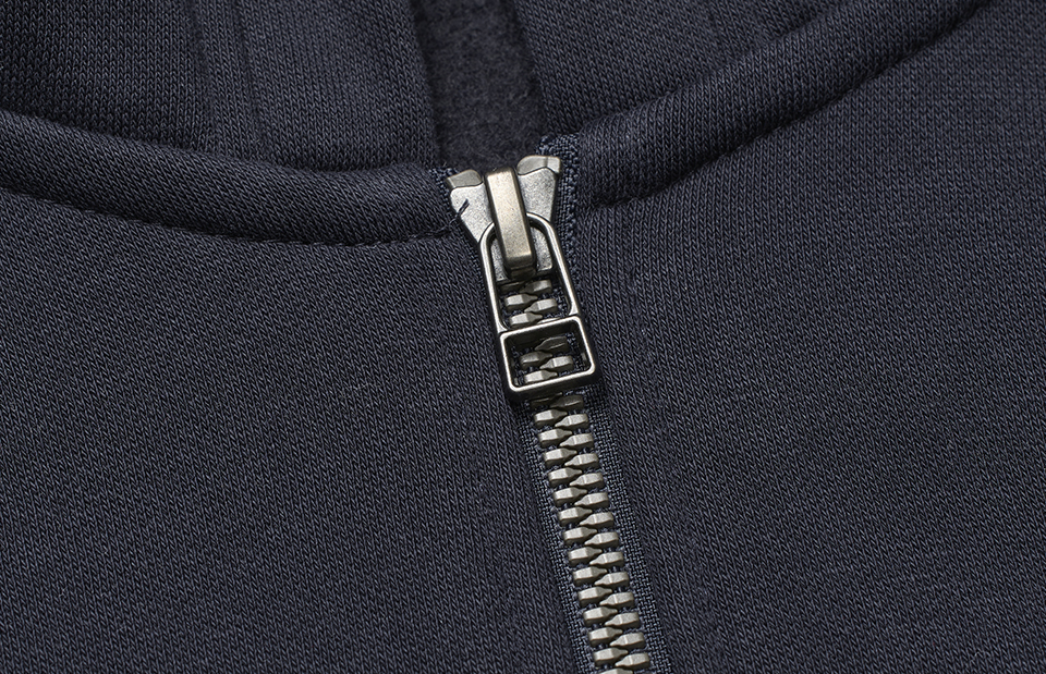 Bluza z kapturem | organic | zip | dzieci — Navy — miniatura 4