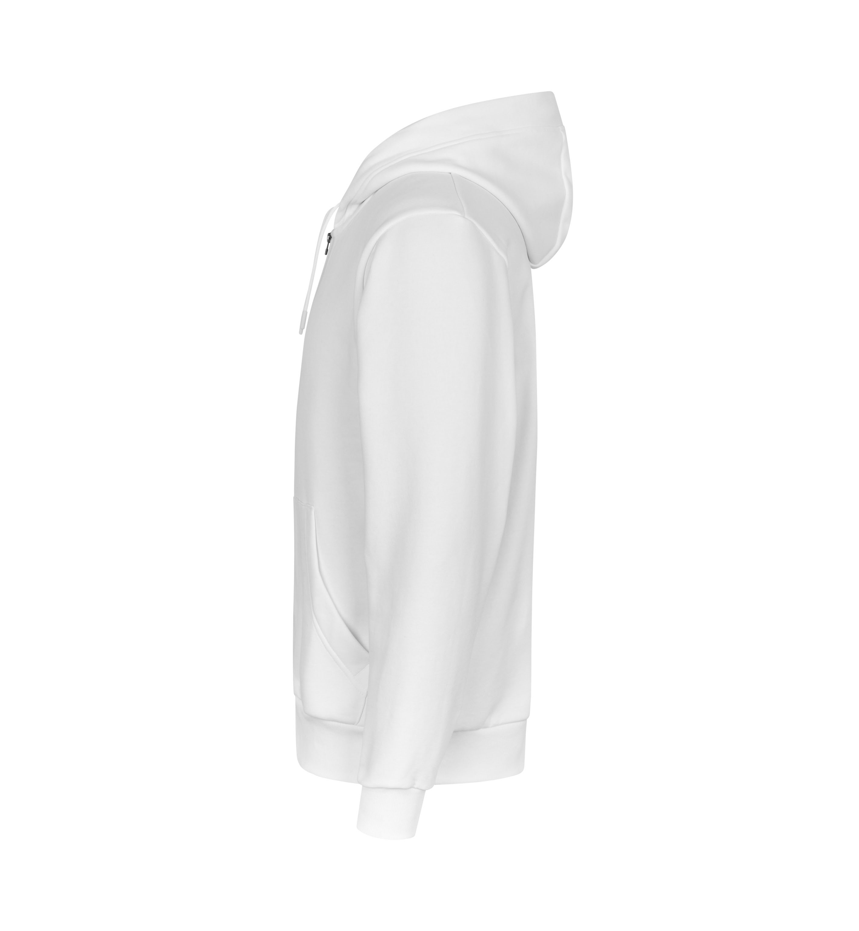 Bluza z kapturem | organic | zip — White — miniatura 3
