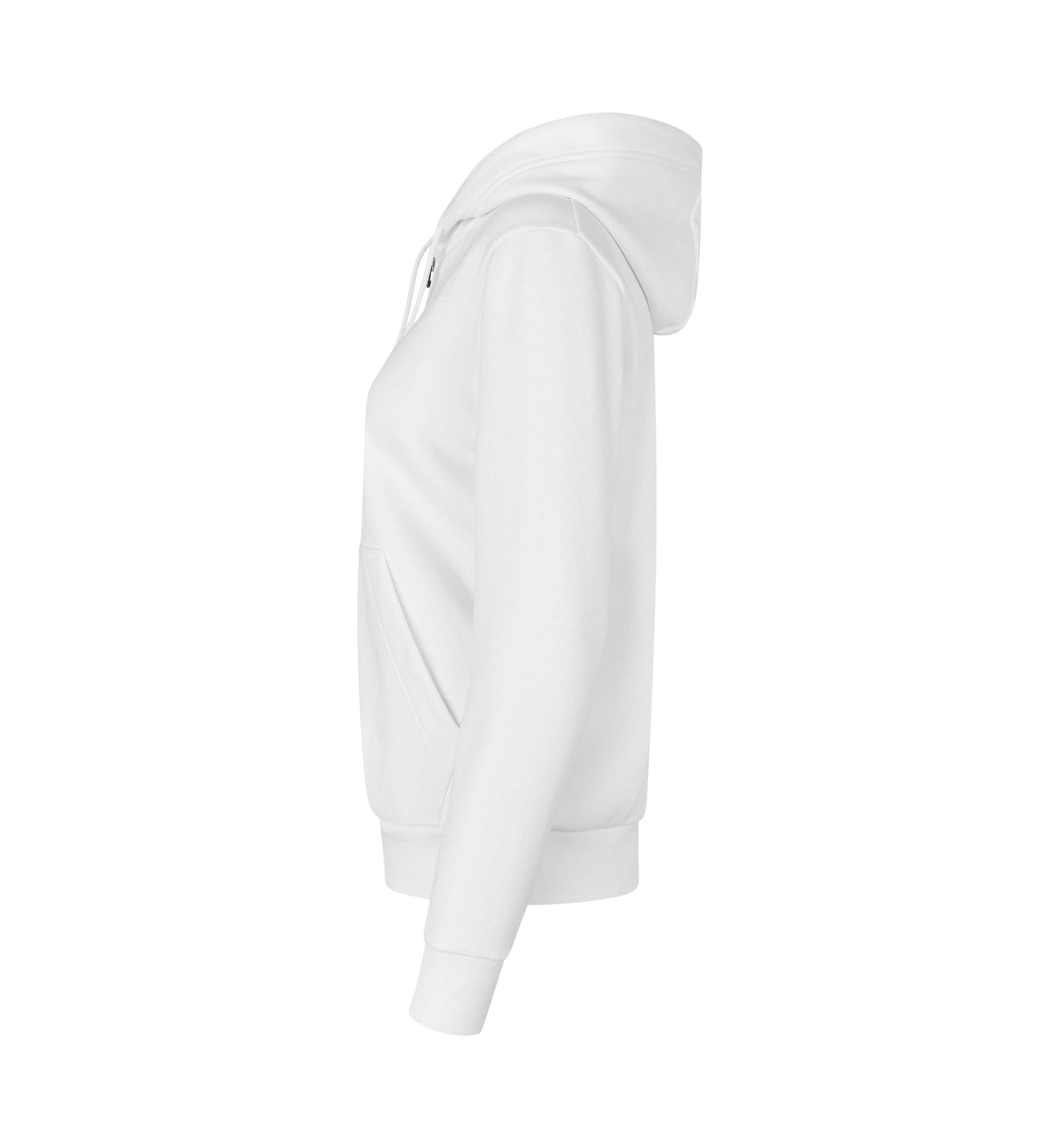 Bluza z kapturem | organic | zip | damska — White — miniatura 3