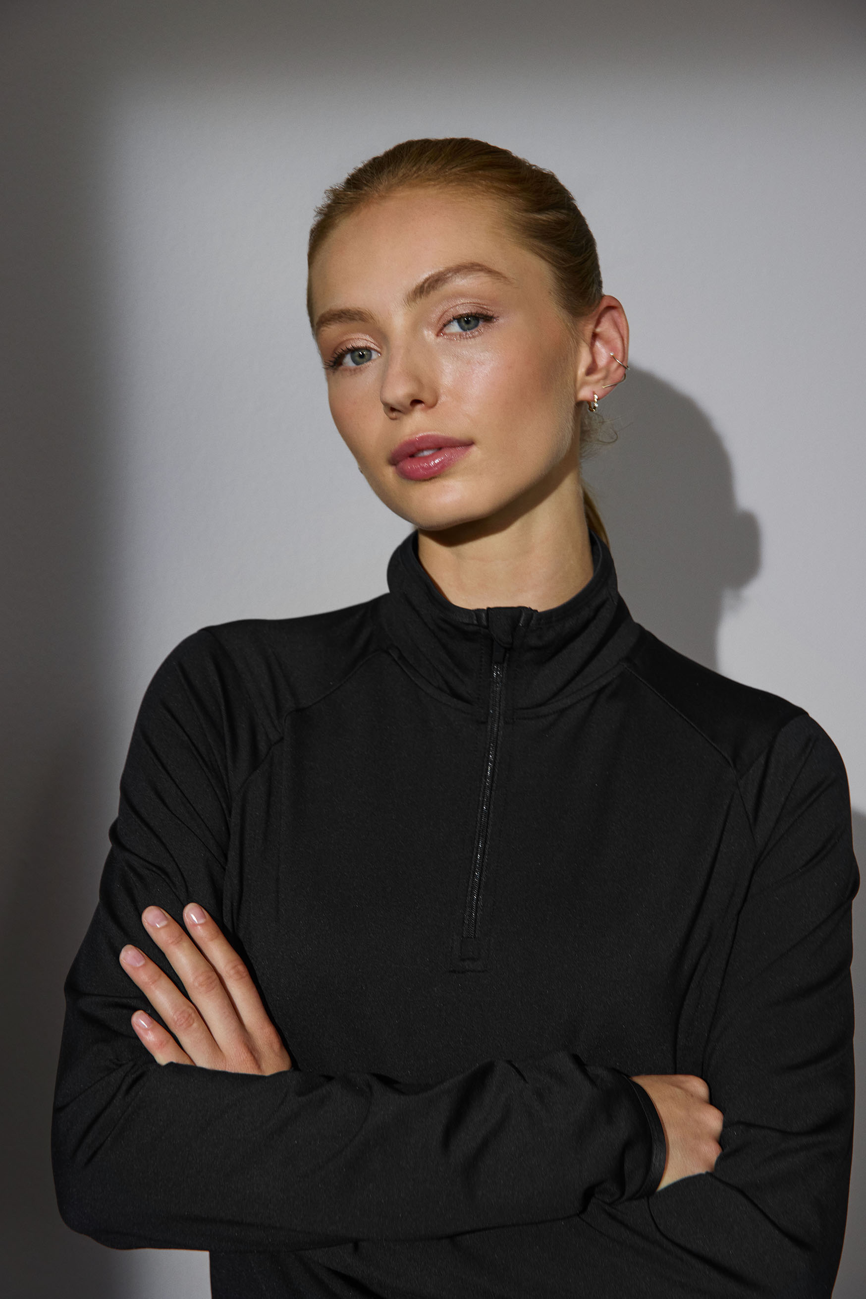 GEYSER stretch trainer | ¼ zip | women — Black — thumbnail 6