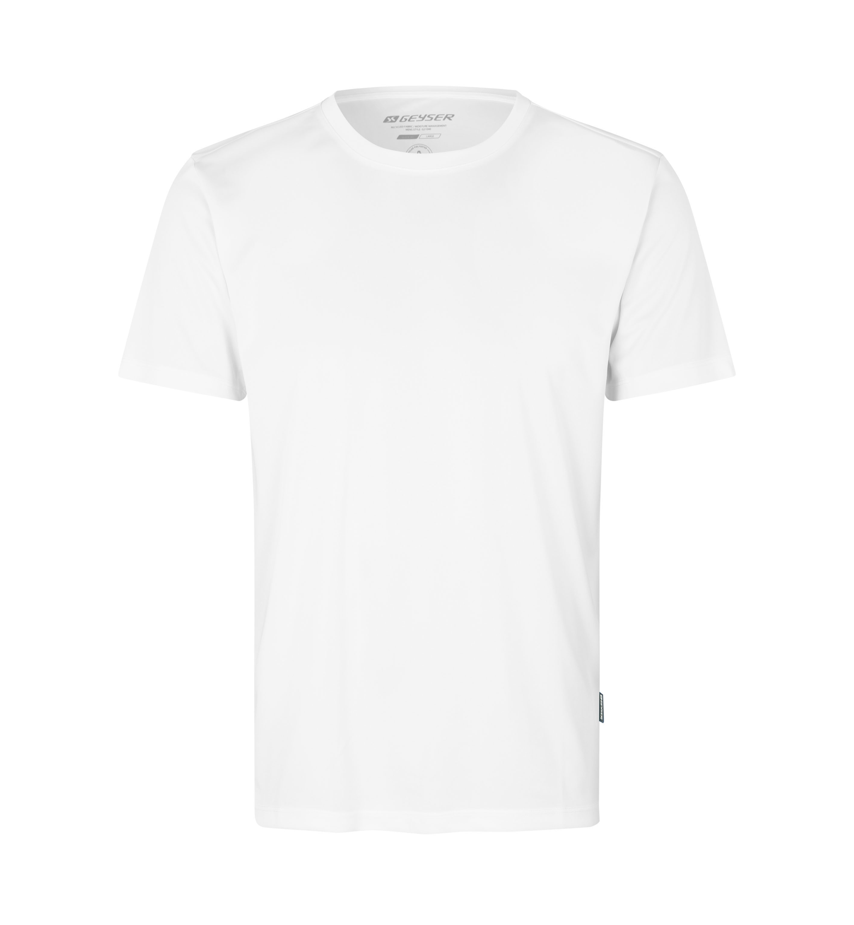 GEYSER T-shirt | essential – Weiss (Front)