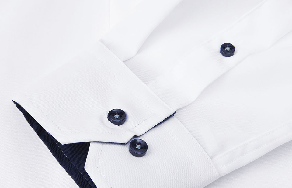 SEVEN SEAS Fine Twill Contrast | modern — White — thumbnail 4