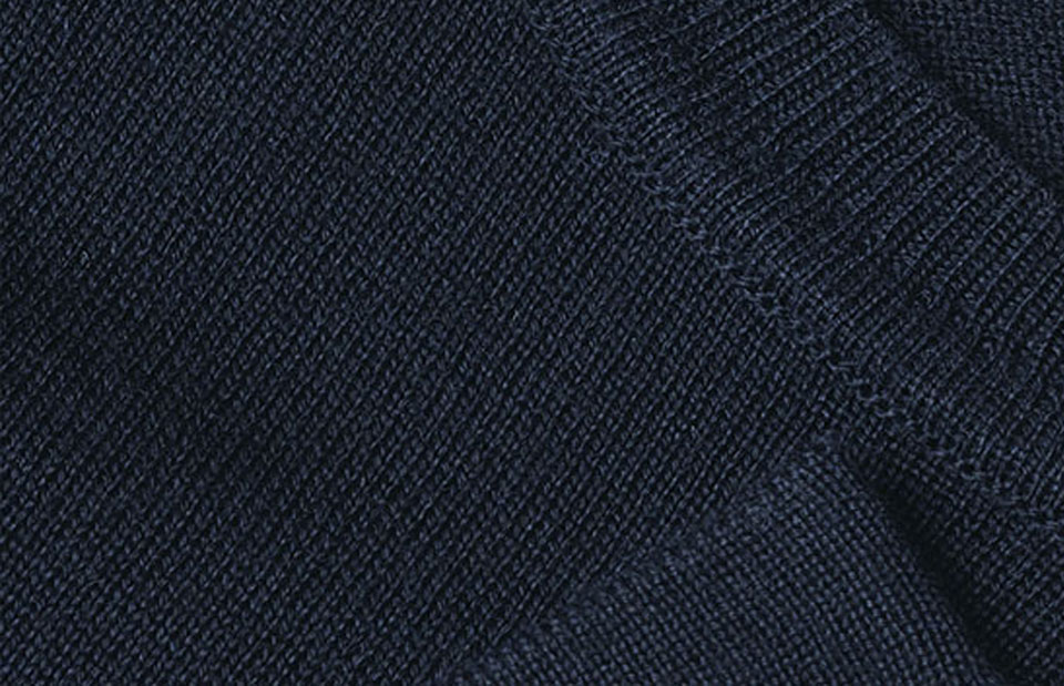SEVEN SEAS The knit | o-neck | women — Navy — thumbnail 4