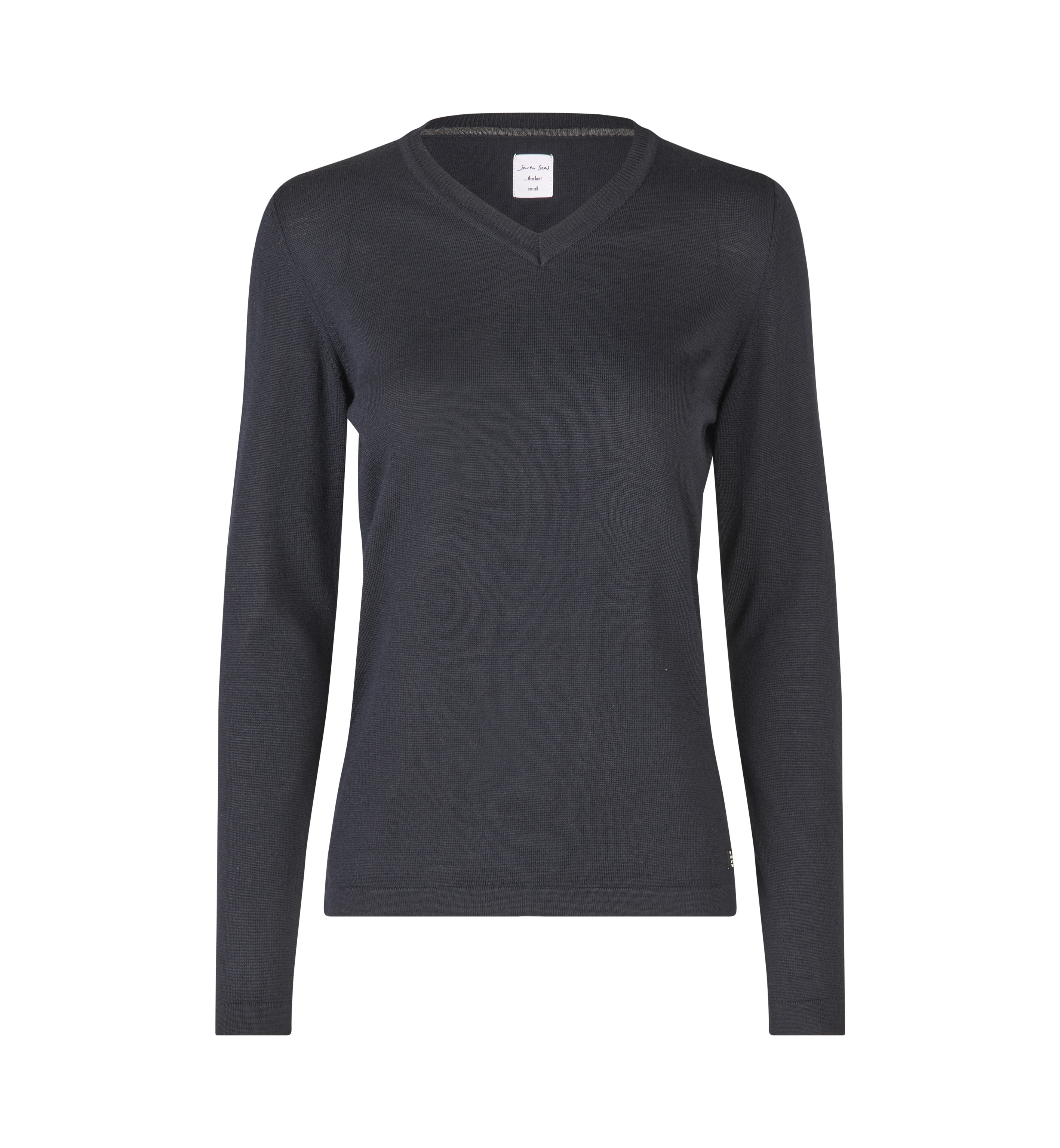 SEVEN SEAS The knit | v-neck | Damen – Navy (Front)