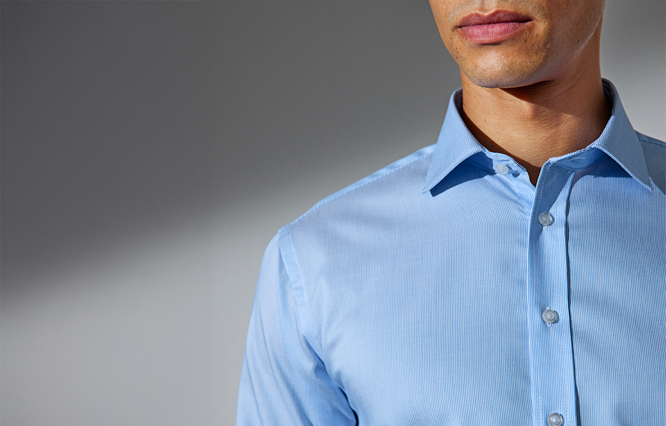 SEVEN SEAS Fine Twill California | slim — Light blue — miniatura 5