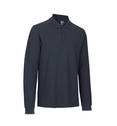 Long-sleeved polo shirt | stretch   